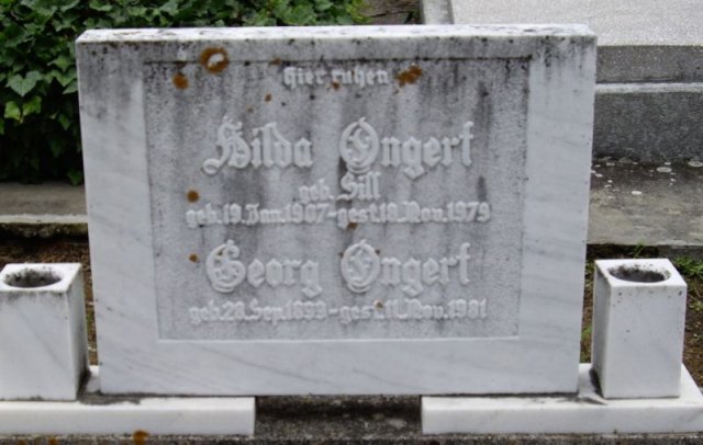 Ongert Georg 1899-1981 Sill Hilda 1907-1979 Grabstein